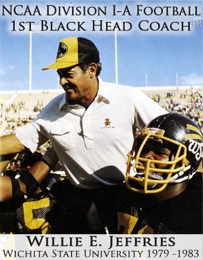 Willie E. Jeffries picture at Wichita State, Featured image of the List of Black head football coaches at NCAA Division I (FBS) Schools presented by Sports Highlights USA.